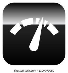 Icon with gauge, meter for calibration, indication, level themes