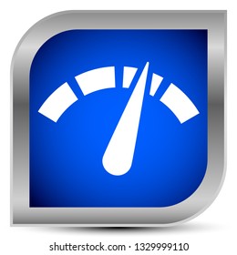 Icon with gauge, meter for calibration, indication, level themes