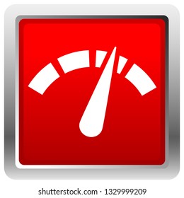 Icon with gauge, meter for calibration, indication, level themes