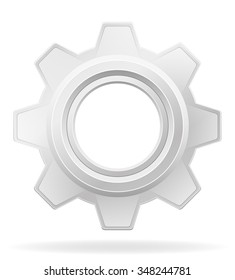 icon gear vector illustration isolated on white background