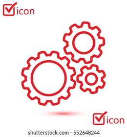 Icon of gears.The development and management of business processes.