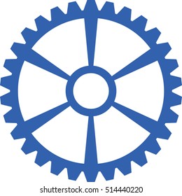 Icon of gears. Flat style.