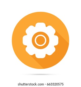Icon of gears. Flat style. Settings