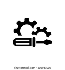 icon gears stock vector illustration