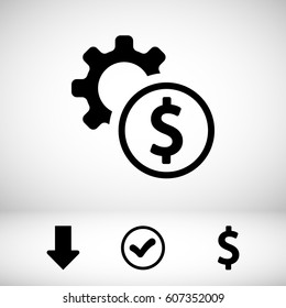 icon gears stock vector illustration