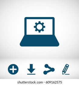 icon gears stock vector illustration
