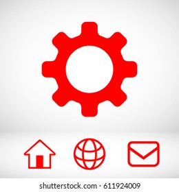 icon gears stock vector illustration