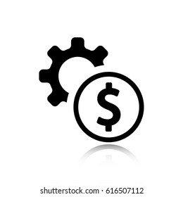 icon gears stock vector illustration
