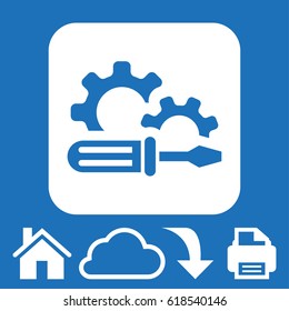 icon gears stock vector illustration