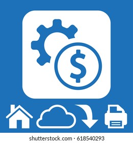 icon gears stock vector illustration