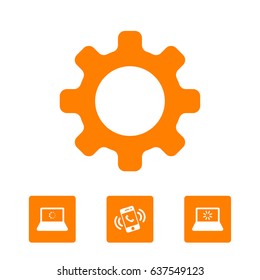 icon gears stock vector illustration