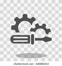 icon gears stock vector illustration