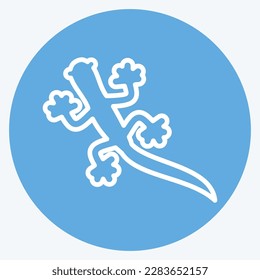 Icon Gecko. related to Domestic Animals symbol. simple design editable. simple illustration