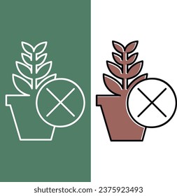 icon genetically modified plant danger