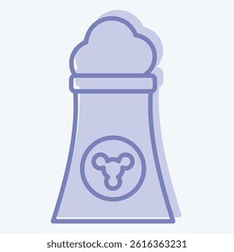 Icon GEO Thermal. related to Civil Engineering symbol. two tone style. editable
