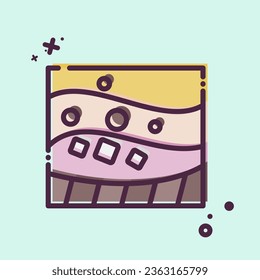 Icon Geological. related to Mining symbol. MBE style. simple design editable. simple illustration