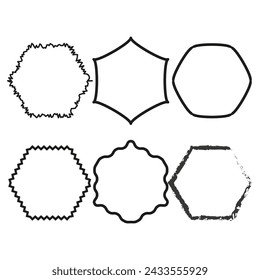 Icon geometry shapes. Simple outline badges. Creative vector elements. Vector illustration. EPS 10.