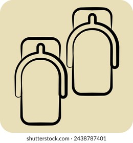 Icon Geta. related to Japan symbol. hand drawn style. simple design illustration.