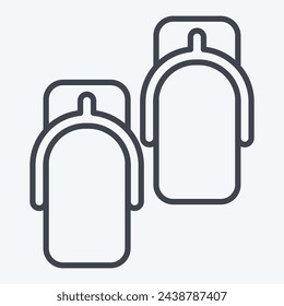 Icon Geta. related to Japan symbol. line style. simple design illustration.