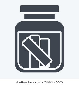 Icon Gherkin. related to Russia symbol. glyph style. simple design editable. simple illustration