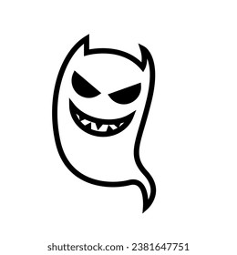 icon ghost boo halloween, Halloween icon, Spooky, Scary, Horor, Simple and Minimalist icon
