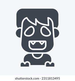 Icon Ghost. related to Halloween symbol. glyph style. simple design editable. simple illustration