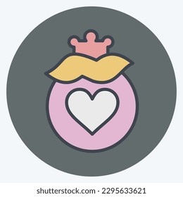Icon Gift 2. related to Decoration symbol. color mate style. simple design editable. simple illustration