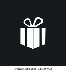 Icon gift box with a bow.