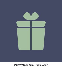 Icon of Gift Box. Eps-10.