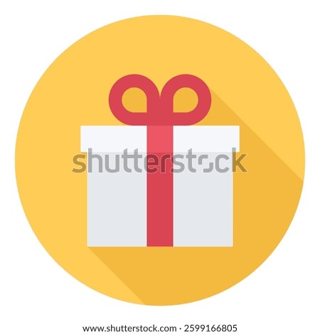 Icon of a gift box symbolizing celebration, presents, and occasions.