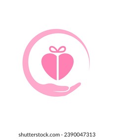 Icon gift, share people swapping presents and showing love. SHOTLISTgifting