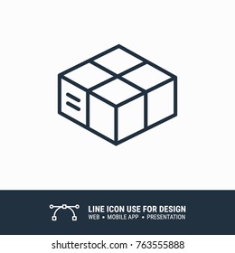 Icon gift shipment  graphic design single icon vector illustration
