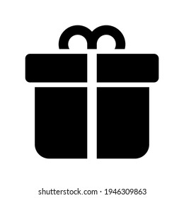Regalo de iconos con glifo de estilo