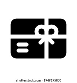 Icon Gift With Style Glyph