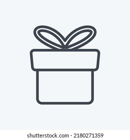 Icon Gift. suitable for Business symbol. line style. simple design editable. design template vector. simple symbol illustration