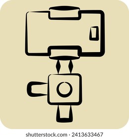 Icon Gimbal Stabilizer. related to Smart Home symbol. hand drawn style. simple design editable. simple illustration
