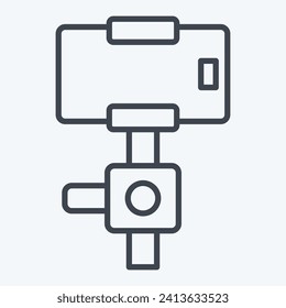 Icon Gimbal Stabilizer. related to Smart Home symbol. line style. simple design editable. simple illustration