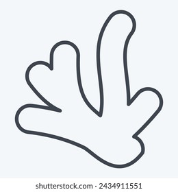 Icon Ginger. related to Spice symbol. line style. simple design editable. simple illustration