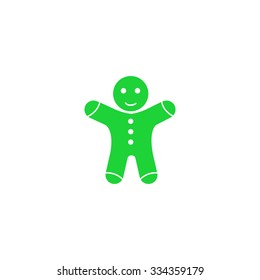 Icon Gingerbread man .