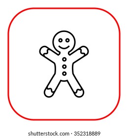 Icon of gingerbread man