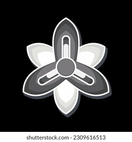 Icon Gladiolus. related to Flowers symbol. glossy style. simple design editable. simple illustration