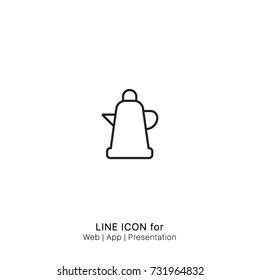 Icon Glass jug graphic design single icon vector