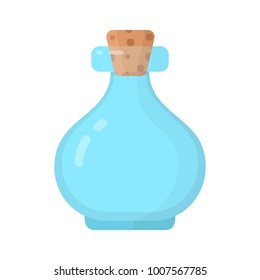 Icon Glass round medical bottle with stopper