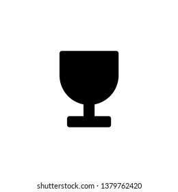 the icon of the glass. Vector illustration