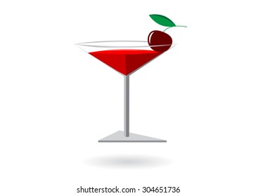 icon a glass with wine