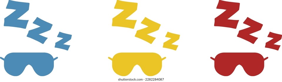 icon of glasses for sleep, sleep, vector illustration