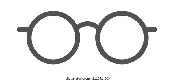 Icon of glasses. A tool for correcting vision. Vector. svg