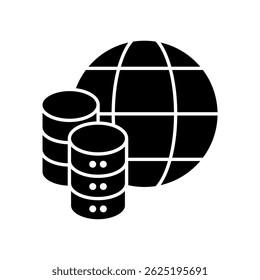Icon a global data, isolated against a clean background.