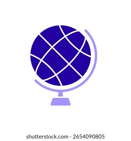 Ícone de um global, isolado contra um fundo limpo.
