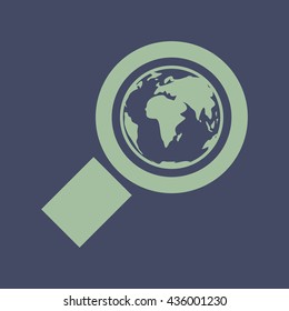 Icon of Global Search. Eps-10.